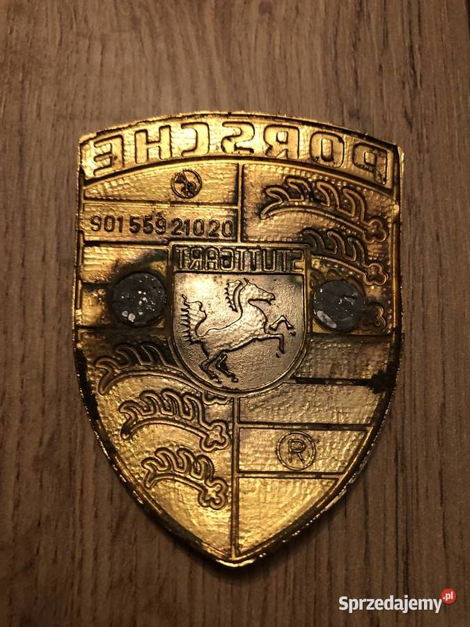 Znaczek Emblemat PORSCHE ORYGINALNY 90155921020 Janikowo