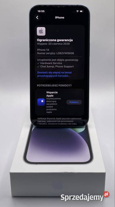 iPhone 14 128 GB Blue 86 Gwarancja Apple 2x etui Łódź