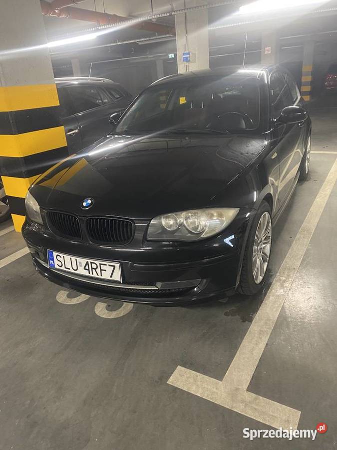 BMW 116i 2007 czarne komplet opon zimowych małopolskie Radziszów