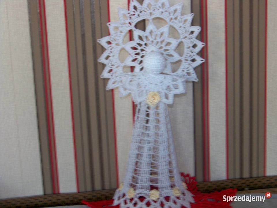 Anioł rękodzieło na szydełku Pawłowice