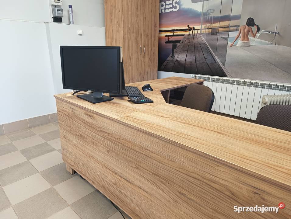 Meble biurowe biurko na 2 stanowiska szafa na Chrzanów sprzedam