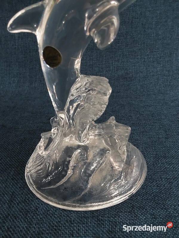 Figurka kryształowa delfina Crystal DArques lubuskie Skwierzyna