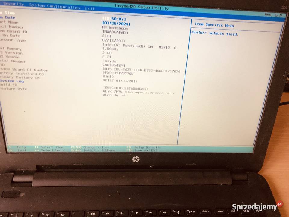 Tpnc125 Hp laptop Hp 250