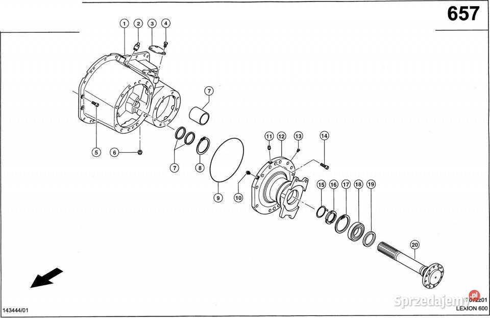 Claas Lexion 600 WAŁEK WTYKOWY 0007700490 sprzedam