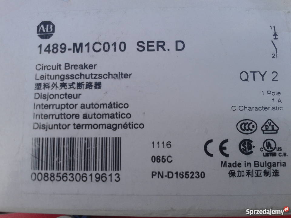 ALLEN BRADLEY 1489M1C010 Pozostałe Gołębiewo