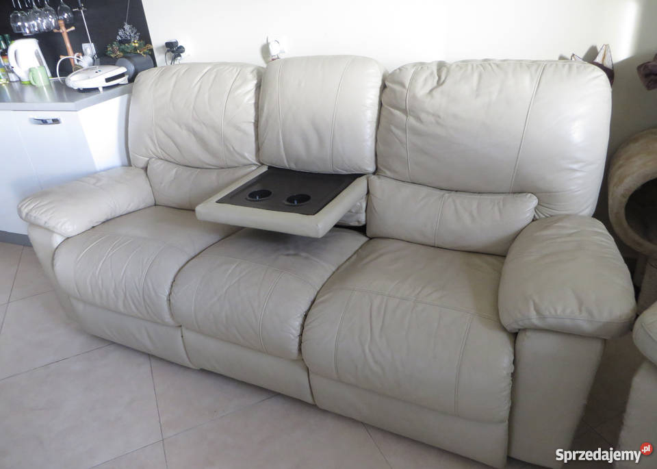 Wypoczynek skórzany komplet wypoczynkowy Relax 98cm