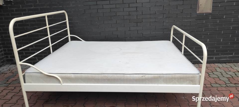 Łóżko metalowe 2.0m x 1.6m z materacem