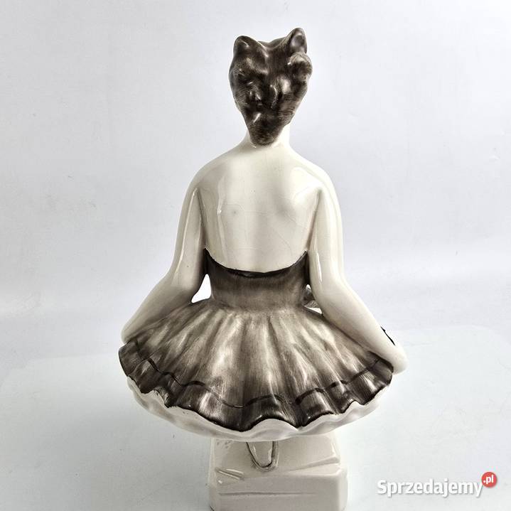 Balerina figurka w stylu Art Deco Olh Sndor Porcelana i szkło
