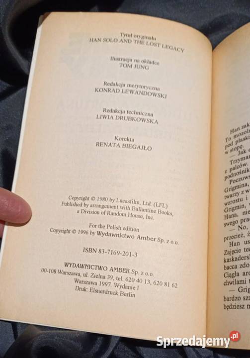 Gwiezdne wojny Han Solo i utracona fortuna Brian Proza i poezja wielkopolskie Poznań