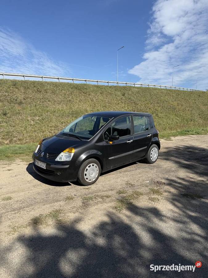 Renault Modus 16 16V 110 2004 r 235 000 Czarny poduszka powietrzna Błażejewo