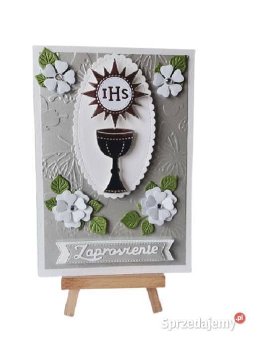 Zaproszenia Komunia Uniwersalne Kielich wielkopolskie Poznań