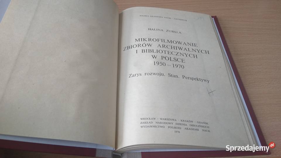 Mikrofilmowanie zbiorów archiwalnych i Książki naukowe i popularnonaukowe