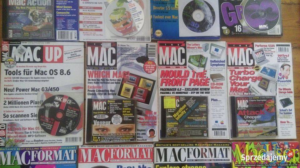 Macintosh Apple stare czasopisma 9599 płyty pomorskie Lębork