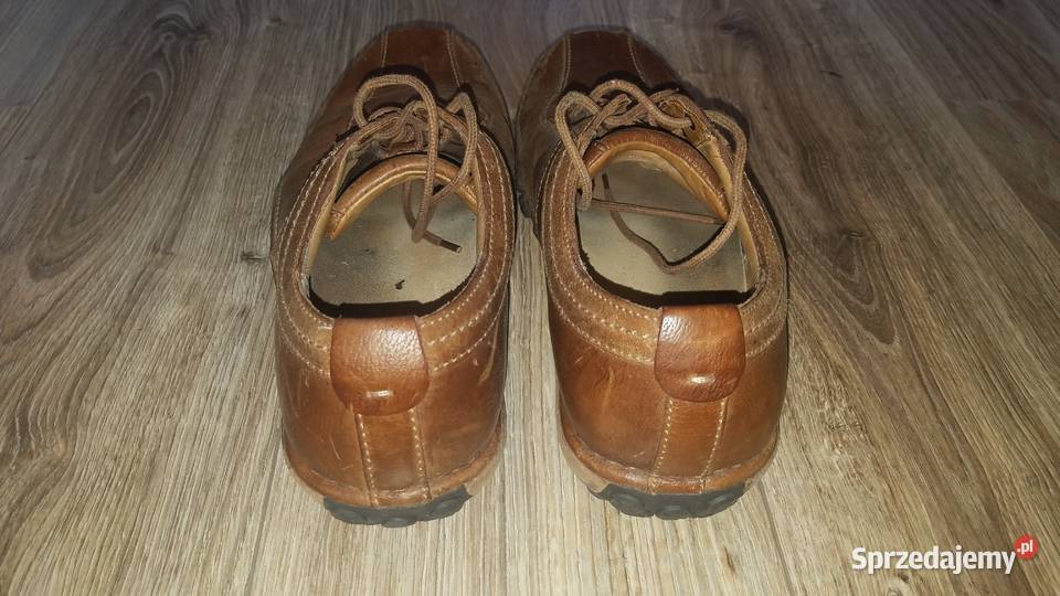 Buty CLARKS 4445 29 Skórzane półbuty brązowe podlaskie