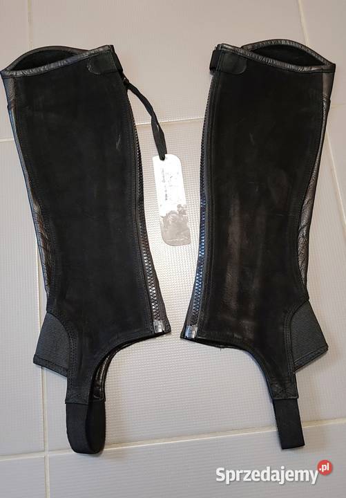 NOWE czapsy skórzane HORZE model Quinton czarne Jasień sprzedam