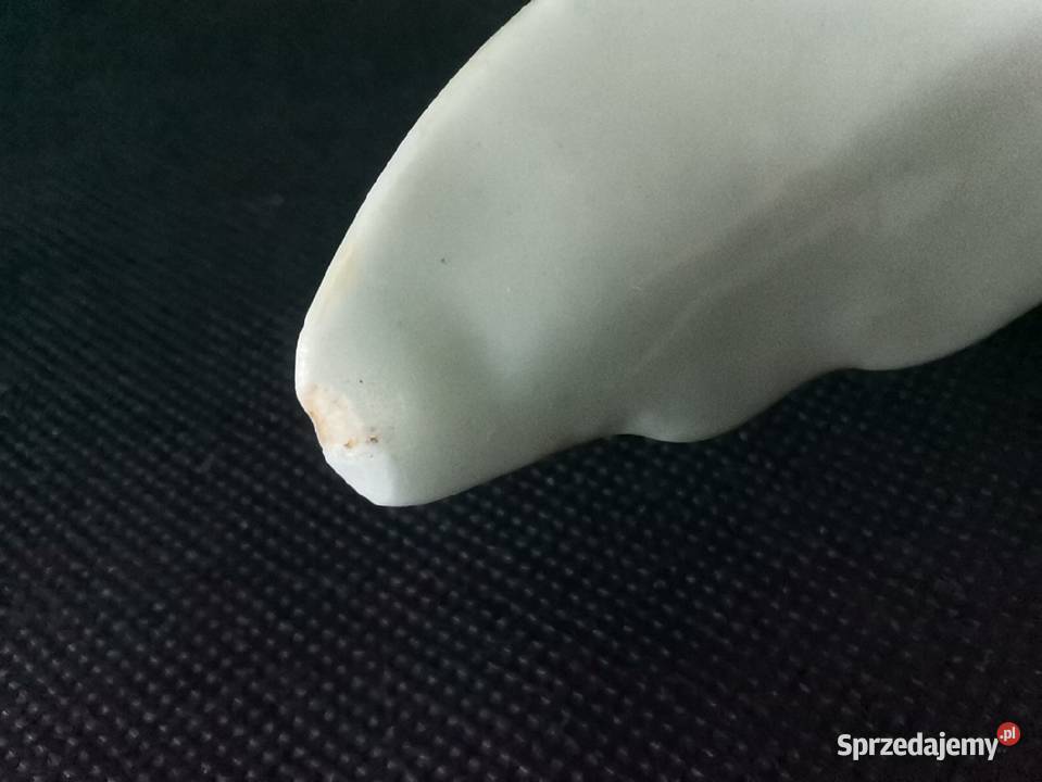 Stara popielniczka Kobieta na Liściu porcelana śląskie Katowice