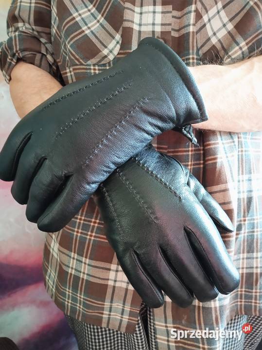Rękawiczkin męskie skurzane na futerku Dla mężczyzn Warszawa