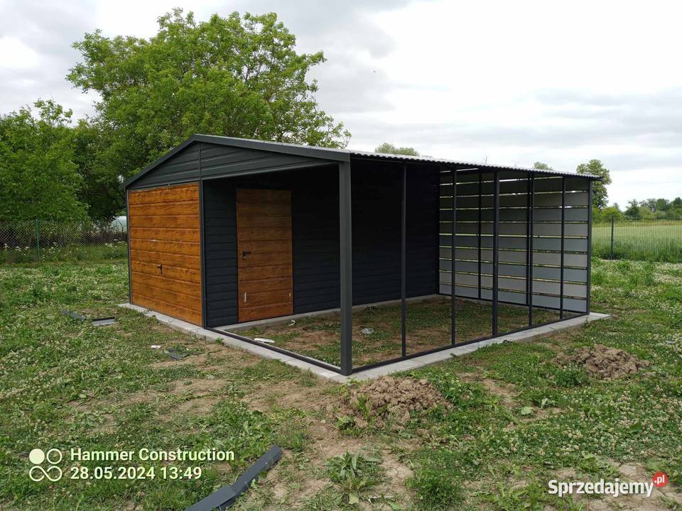 Garaż blaszany wiata Wzmocniony PROFILAMI Sandomierz