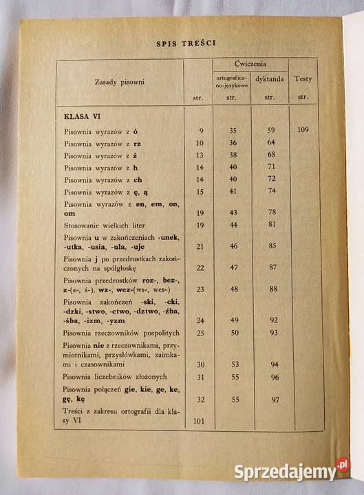 Książka do nauczania ortografii 6 Franciszek podlaskie Hajnówka