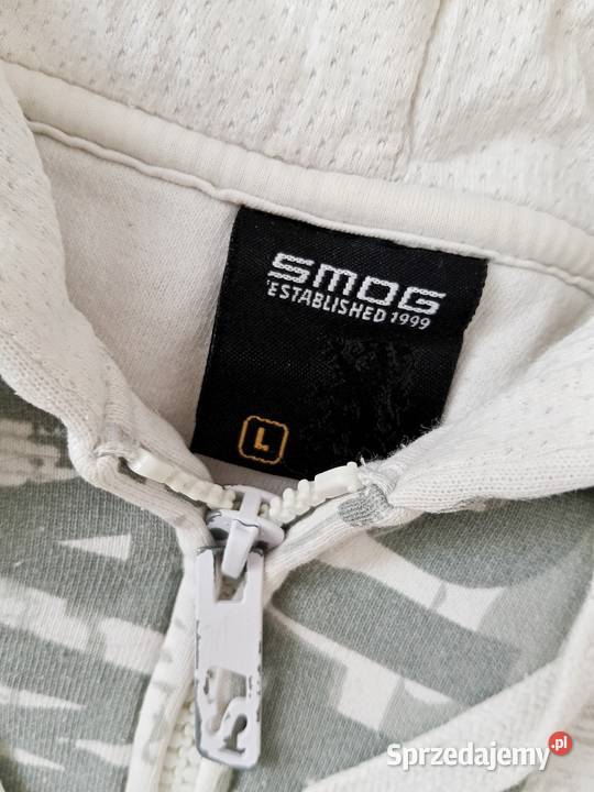 Męska bluza rozpinana z kapturem Yorker L biały Nysa sprzedam