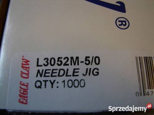 Haki Jigowe Eagle Claw L3052M PLATINUM BLACK 50 Wędkarstwo