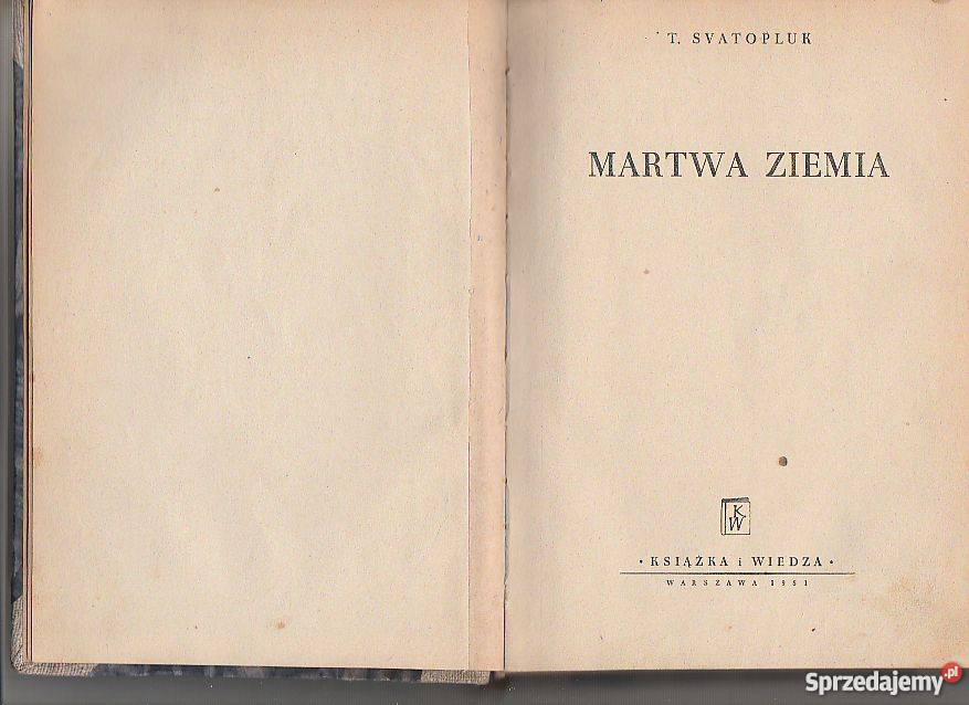 7234 MARTWA ZIEMIA TUREK SVATOPLUK literatura piękna - proza zagraniczna Czyrna