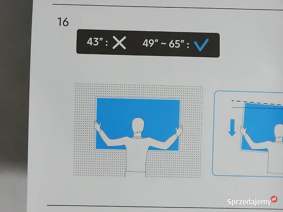 Uchwyt ścienny do telewizora Samsung No Gap 49 Biłgoraj sprzedam