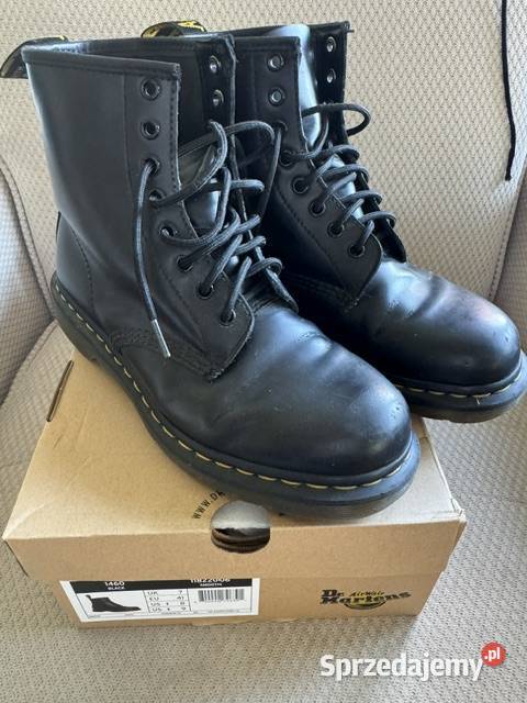 Trzewiki glany Dr Martens Air Wair 1460 czarne skóra