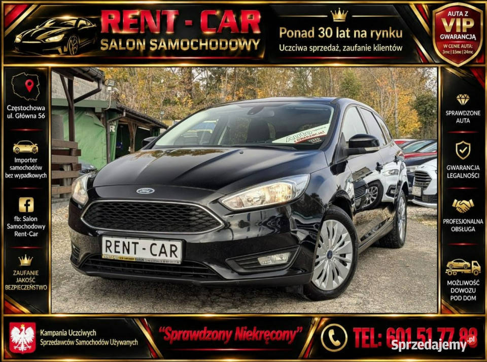 Ford Focus 15TDCi95OPŁACONY Bezwypadkowy czujnik parkowania Częstochowa