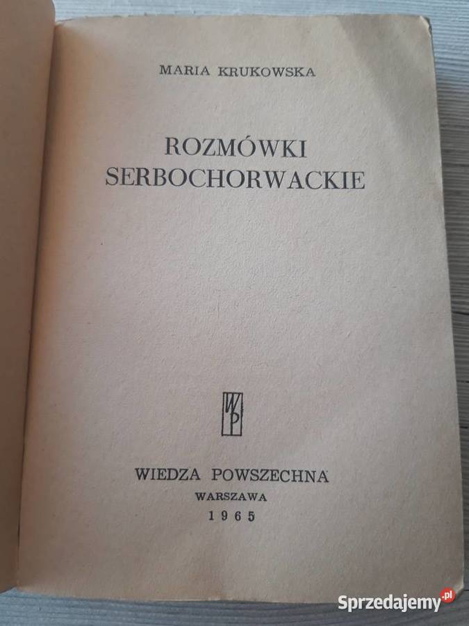 Rozmówki Serbo Chorwackie Maria Krukowska WP sprzedam