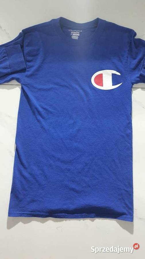 Champion Tshirt Logo Oversize xs niebieski