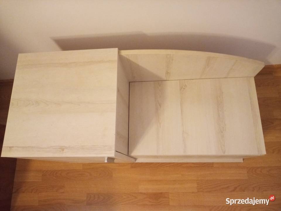 Szafka do przedpokoju z siedziskiem szare drewno Pyrzyce