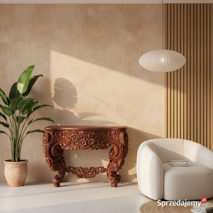 Stylowa KOMODA drewniana ROCOCO PALISANDER wielkopolskie Kalisz