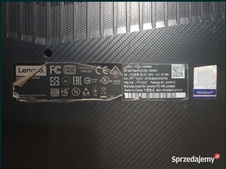 Laptop Lenovo Legion Y52015IKBN Toruń sprzedam