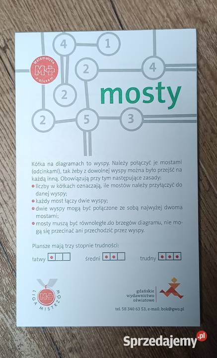 Mosty gry logiczne 30 kart GWO małopolskie Zbylitowska Góra