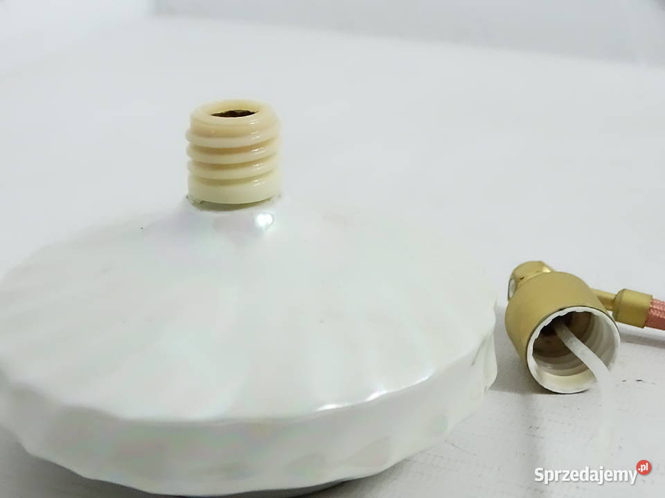 Vintage Flakon na Perfumy z Pompką Porcelana Perfumy i wody Biłgoraj