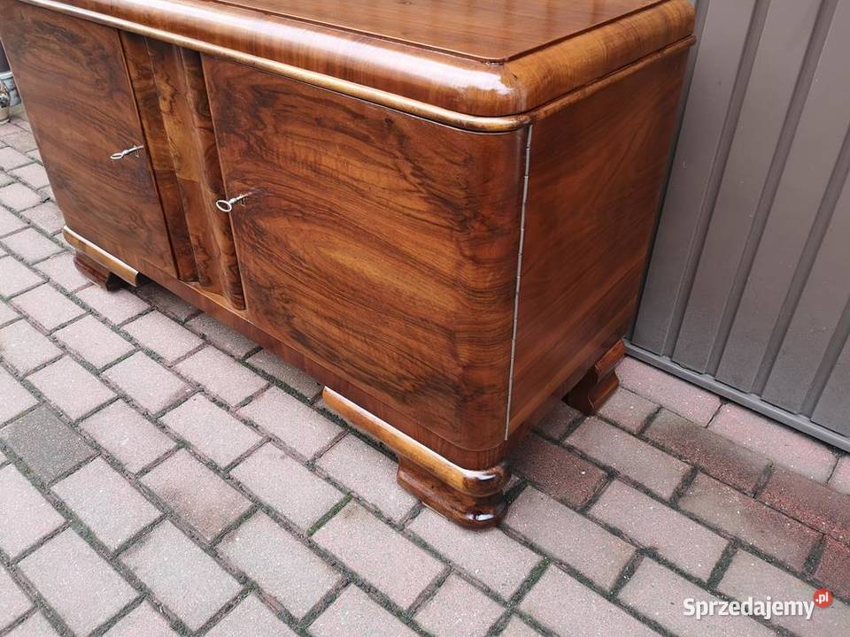 Komoda ARTDECO RTV Orzech Niska Stara Antyk