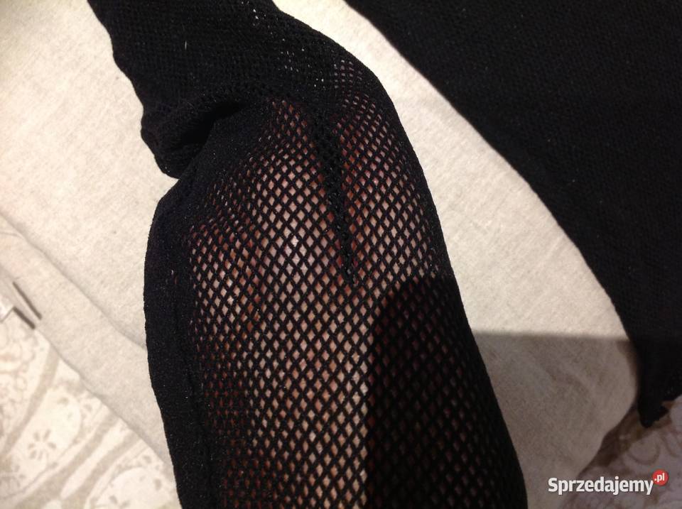 Bluzka Czarna Siateczka XXS XS j nowa