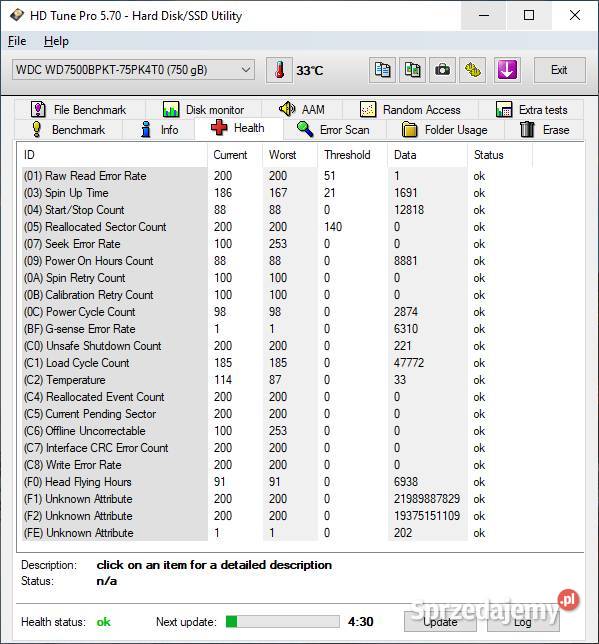 Dysk HDD WD Black 750 GB SATA Stan idealny Kalisz