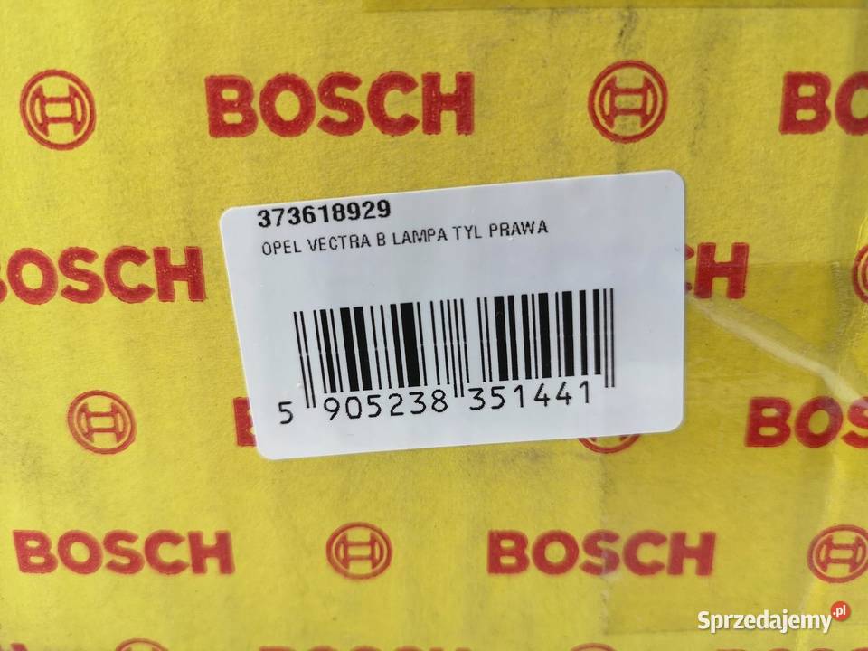LAMPA TYŁ PRAWA OPEL VECTRA B 19952003 BOSCH osobowe