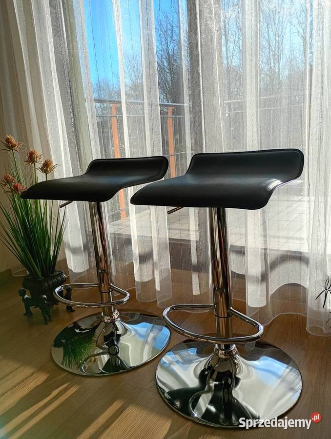 HOKER czarny chromowany stan idealny 2 sztuki śląskie Ustroń sprzedam