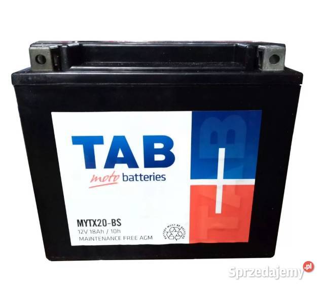 Akumulator motocyklowy TAB MYTX20BS 12V 18Ah Ostrowiec Świętokrzyski sprzedam