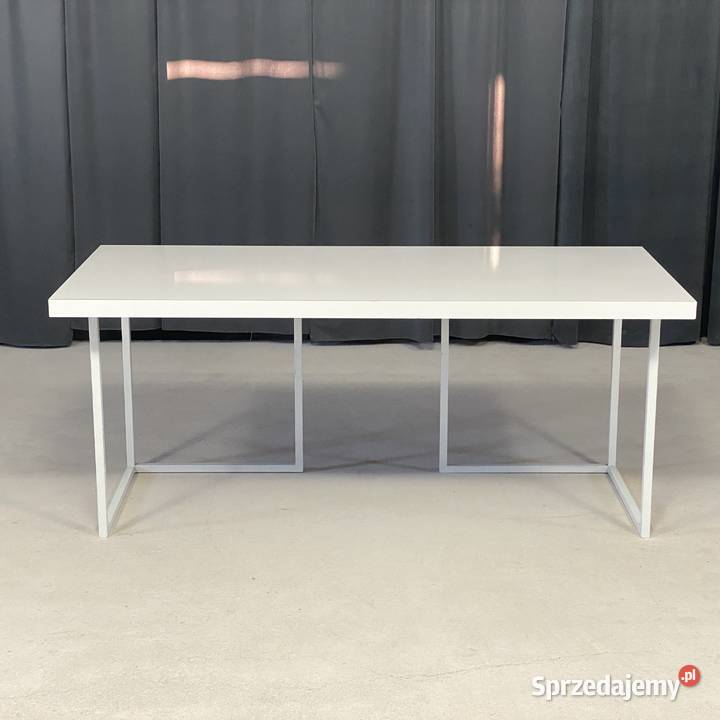 Biurko nowoczesne białe 18080 metalowa podstawa Biurka Budno