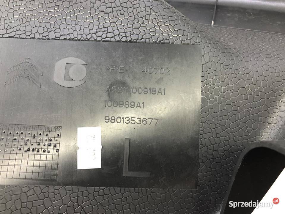 OSŁONA PROGU LEWA 9801353677 CITROEN C4 CACTUS