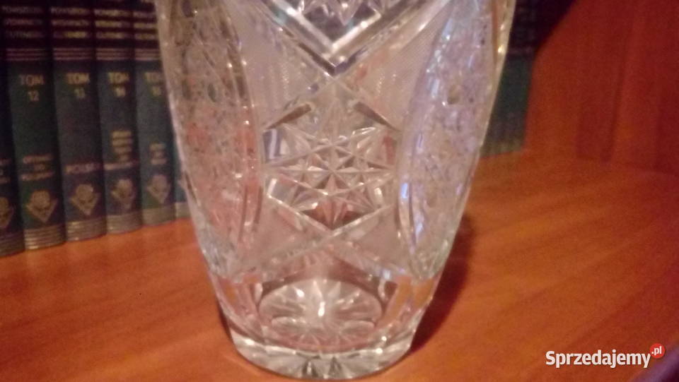 Kryształowy wazon PRL lata 70te lubelskie Zamość