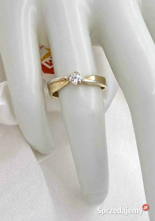 Pierścionek r10 Złoty pr333 classic z jednym Poznań sprzedam