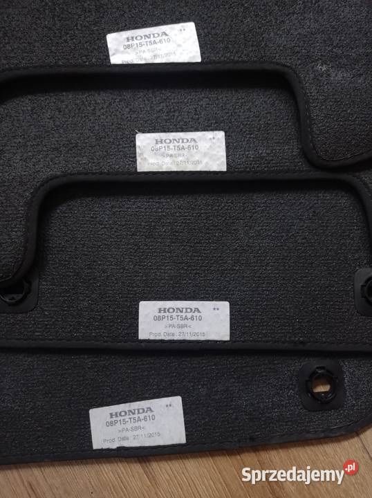 Dywaniki welurowe orginalne honda jazz Duszniki-Zdrój