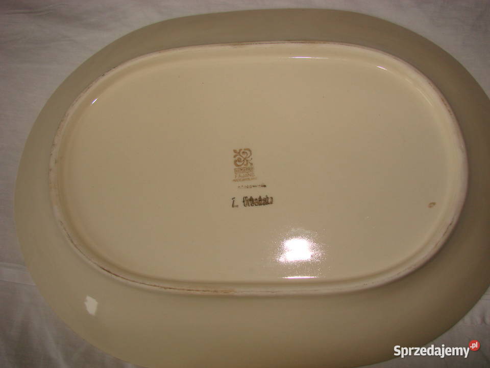 Włocławek fajansowy talerz PRL