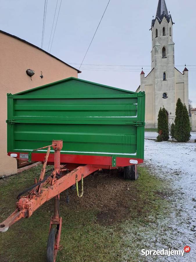 Przyczepa jednoosiowa wywrót na 3 strony Mokra sprzedam
