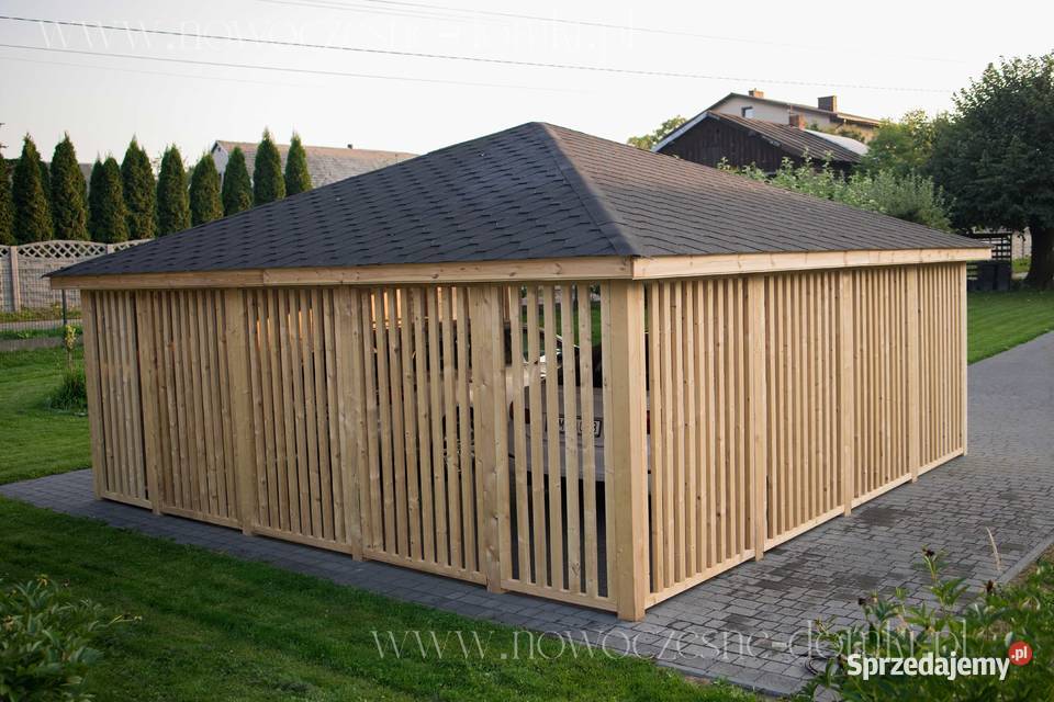 Wiata Samochodowa Drewniana San Ariano XL 6x6m Rzeszów